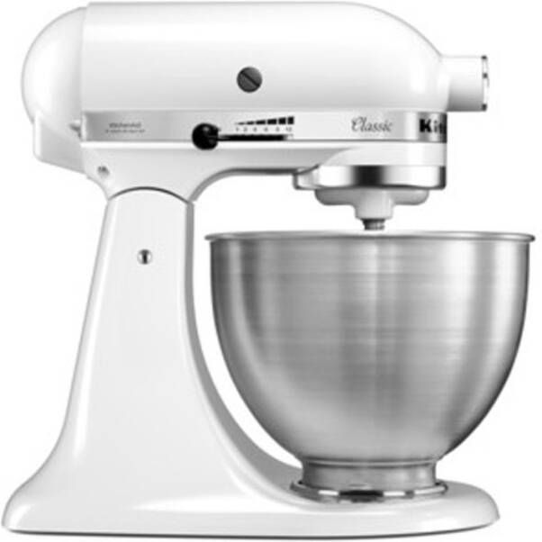 KitchenAid Classic mixer keukenrobot 4, 3 liter 5K45SSEWH Wit