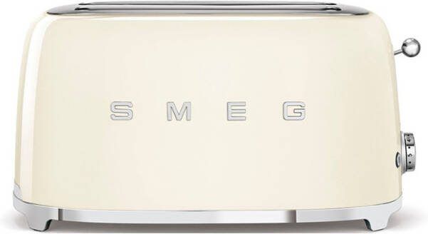 Smeg 50's Style broodrooster 2-slots extra lang TSF02CREU crème