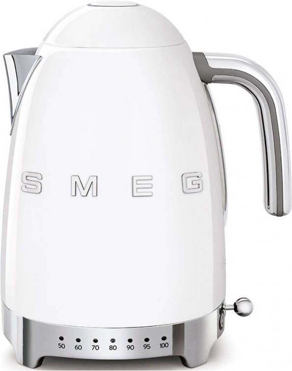 Smeg Variabele Waterkoker Wit Klf04wheu 1.7 Liter