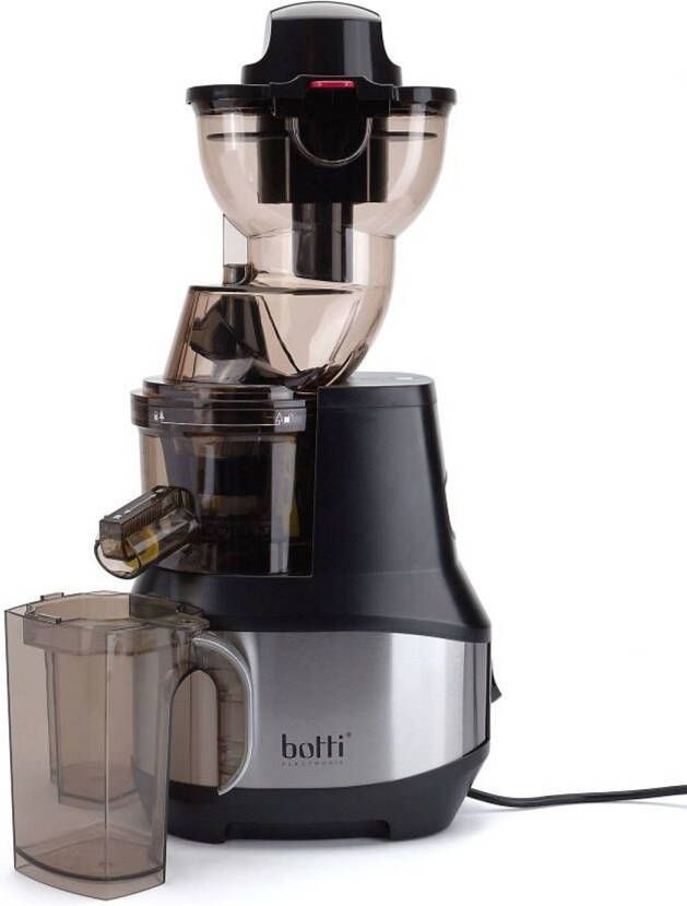 Botti Silver Line Professionele Slowjuicer En Sapcentrifuge 250w 1000ml 33rpm Zwart/Zilver