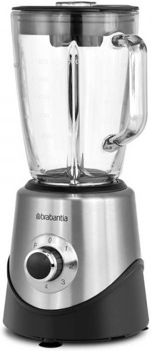 Brabantia Bbek1051 Blender 1.5 Liter 500 Watt Voor Smoothies En Ice Crush Rvs