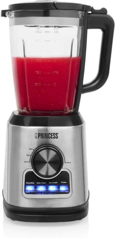 Princess 212094 Blender Solid Pro 1, 75l Glazen Kan 1400 Watt Luxe Blender