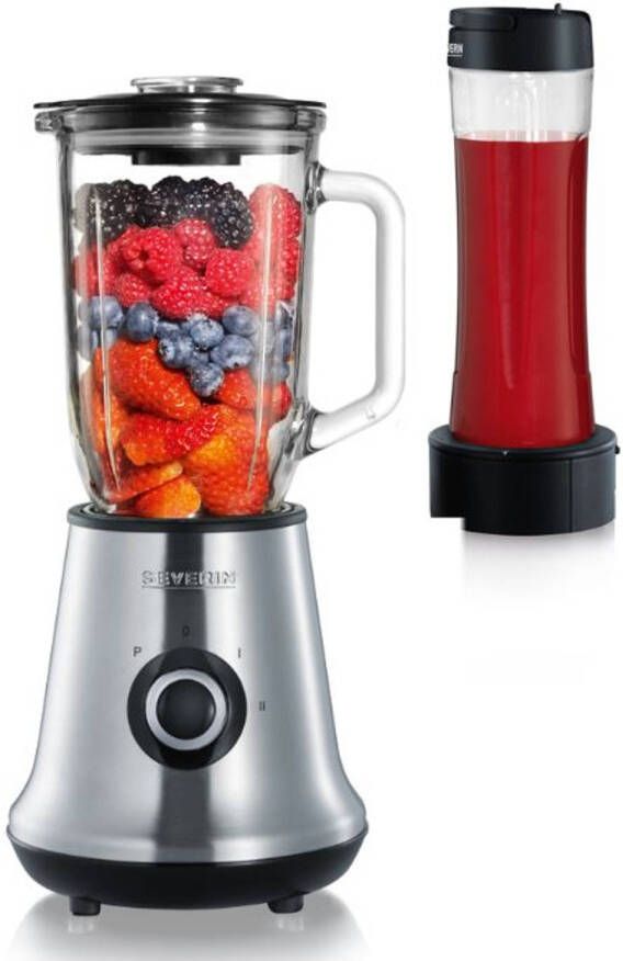 Severin Blender Mix & Go SM 3737 1 liter inhoud, inclusief smoothie maker en afneembare mengbeker