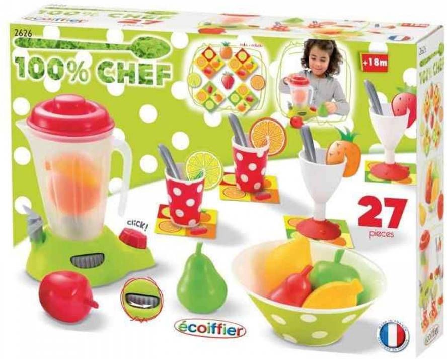 WOHI éCoiffier 100% Chef Speelgoed Blender 27 delig