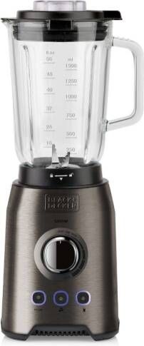 BLACK+DECKER Blender Bxjb1200e Smoothie Maker Mixer Ice Crusher 1500ml Rvs 1200w