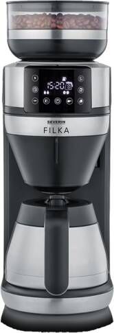 Severin KA 4851 Filter Koffiezetapparaat Zwart/RVS Bonenmaler