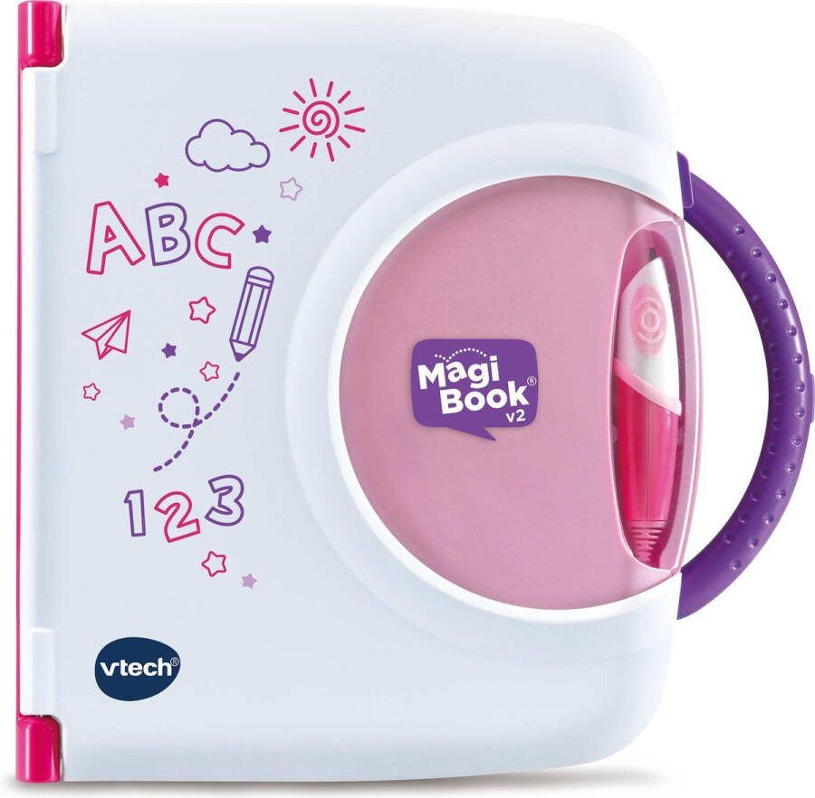 VTech Magibook v2 Starter Pack roze(incl. een dag uit het dagelijks leven )