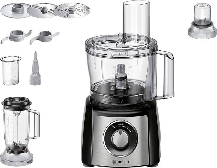 Bosch MCM3501M MultiTalent 3 Foodprocessor zwart AKTIE!
