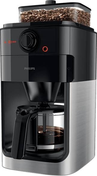 Philips Koffiezetapparaat/bonenmachine Grind & Brew Hd7767/00 Zwart/metaal